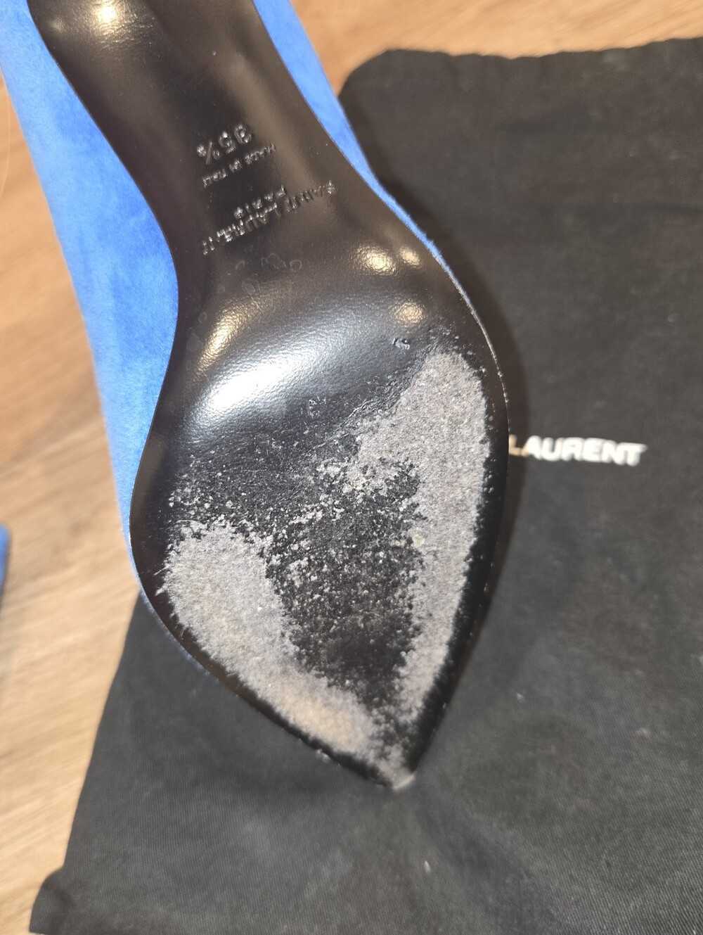 SAINT LAURENT SUEDE PUMP - Picture 12 of 12